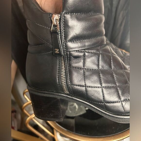Chanel Quilted Ankle Boots - Picture 6 of 11